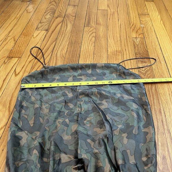 Cami NYC NWT Axel Green Camo Silk Bodysuit Size Medium - Picture 9 of 10